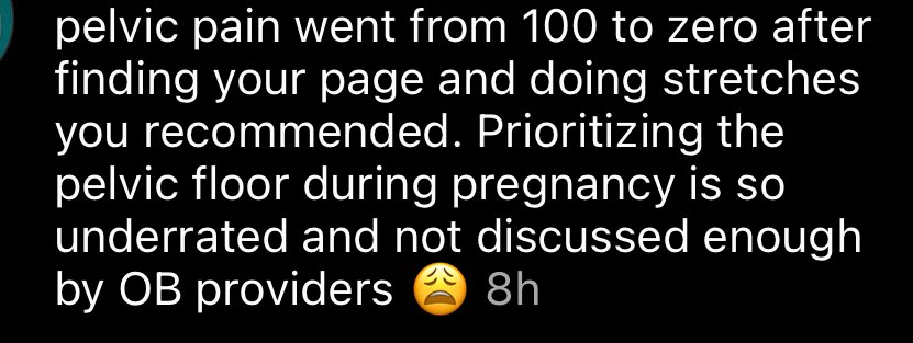 Pelvic pain went from 100 to zero