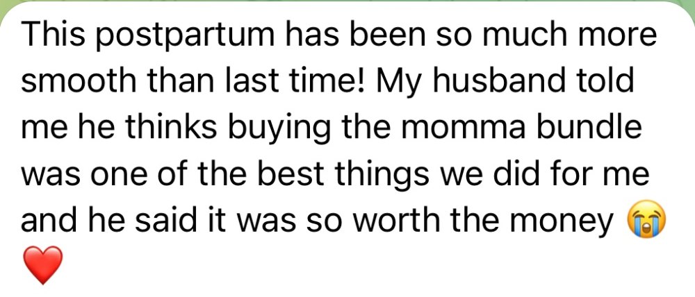 Postpartum has been so much smoother